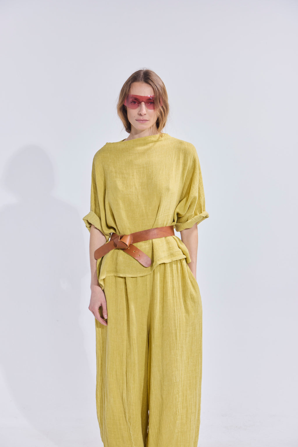Pantalón Tendu Amarillo