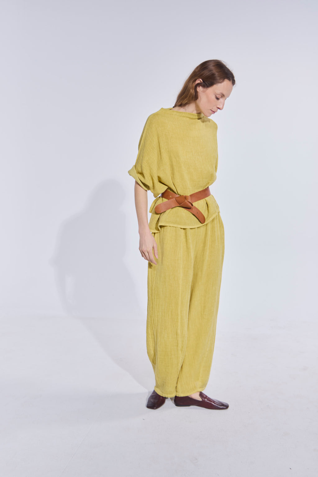 Pantalón Tendu Amarillo