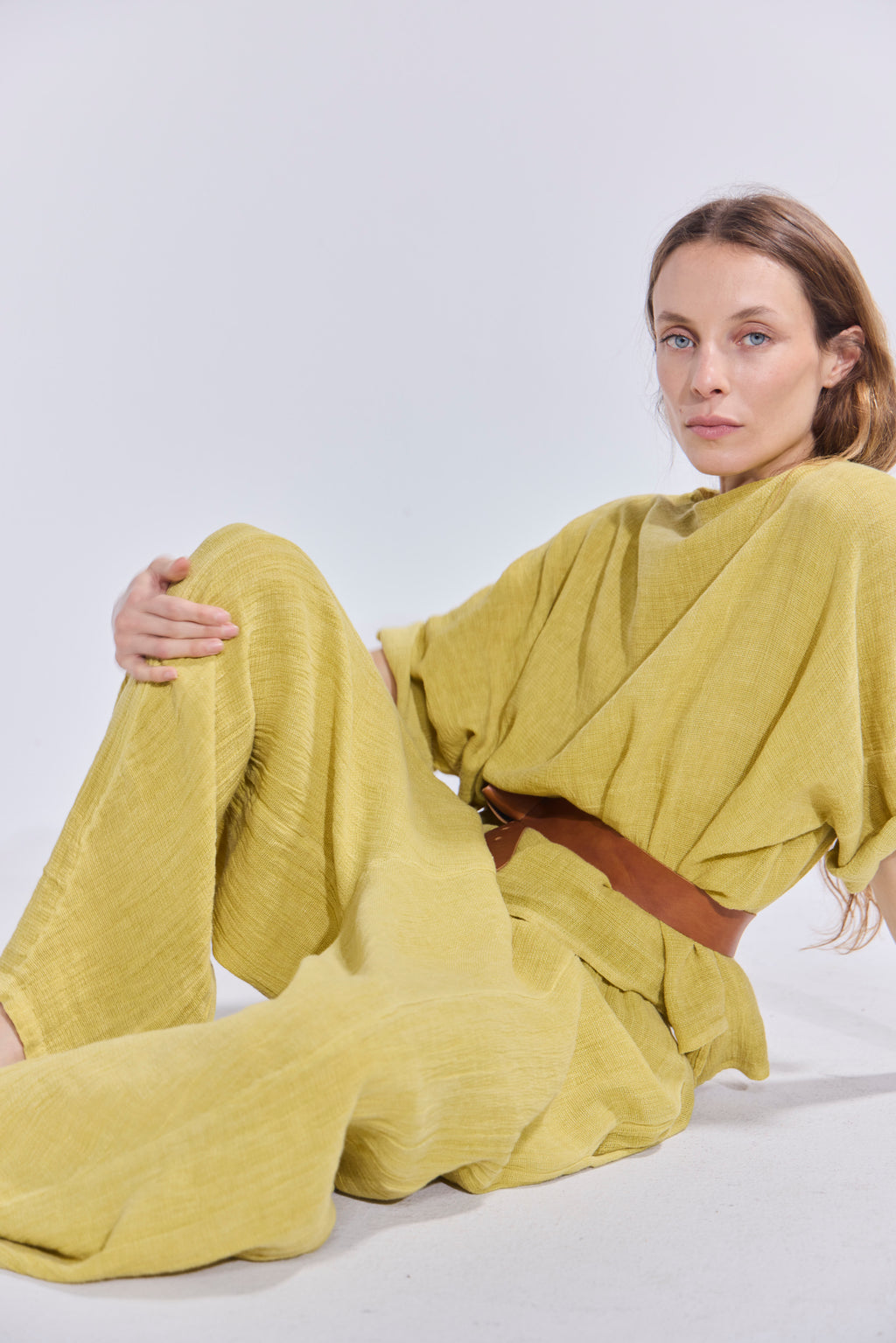 Pantalón Tendu Amarillo