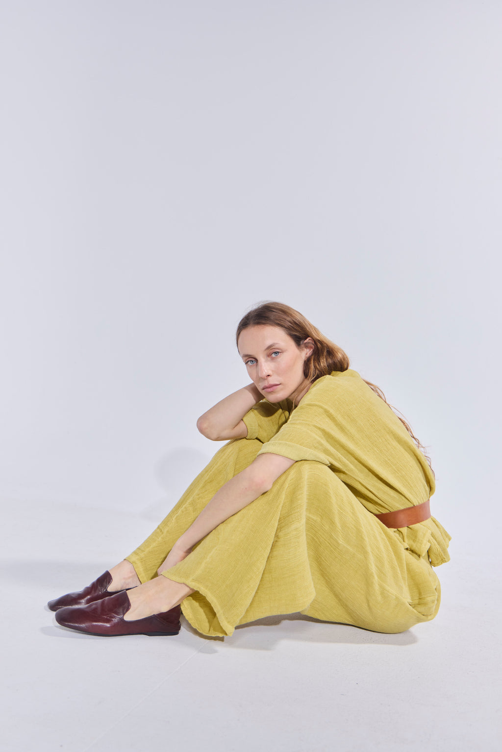 Pantalón Tendu Amarillo