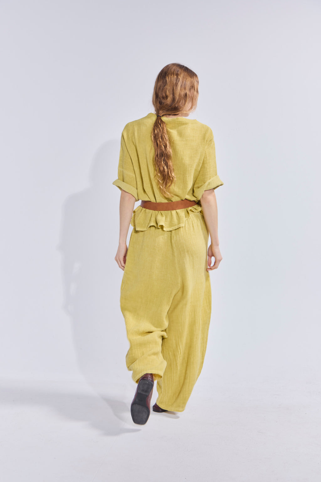 Pantalón Tendu Amarillo