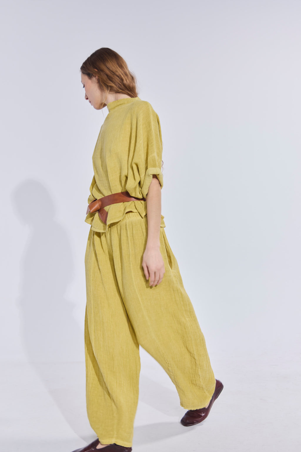 Pantalón Tendu Amarillo