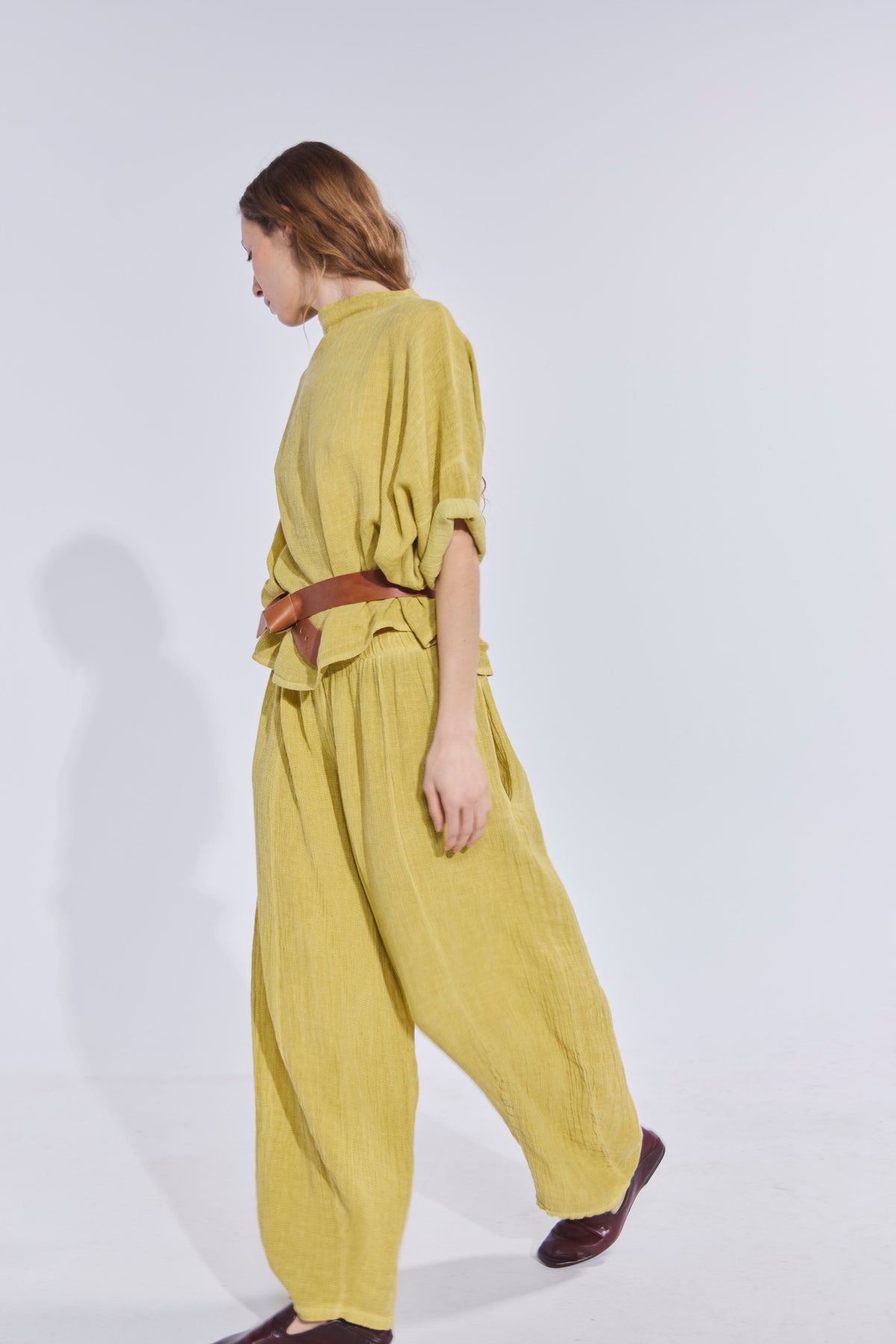 Pantalón Tendu Amarillo