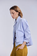 Sobrecamisa Delie Algodón Celeste Cielo