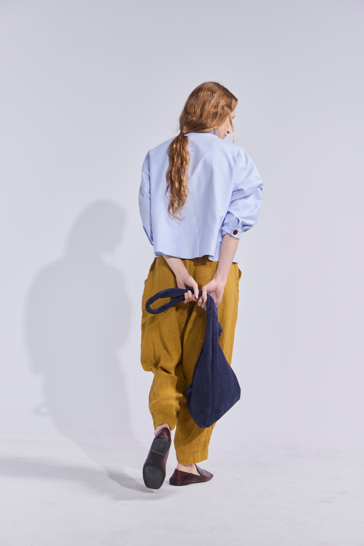 Pantalón Noué 100% Lino Mostaza
