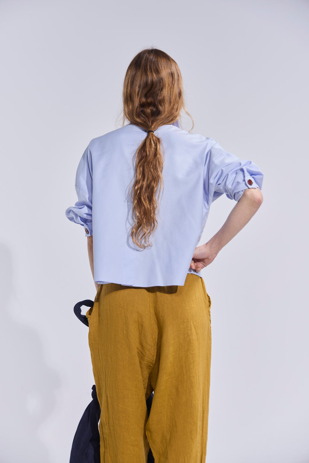 Pantalón Noué 100% Lino Mostaza