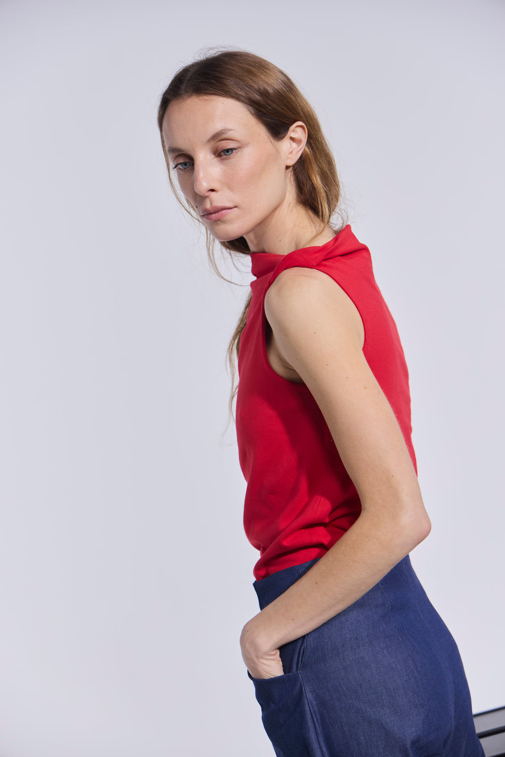 Top Alenvers Algodón Rojo