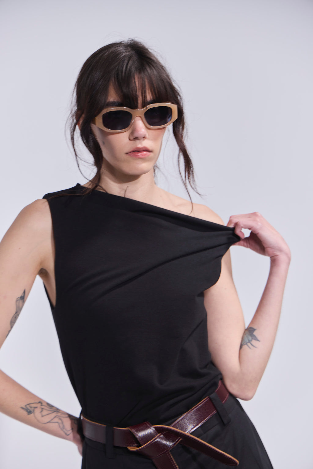 Top Alenvers Algodón Negro