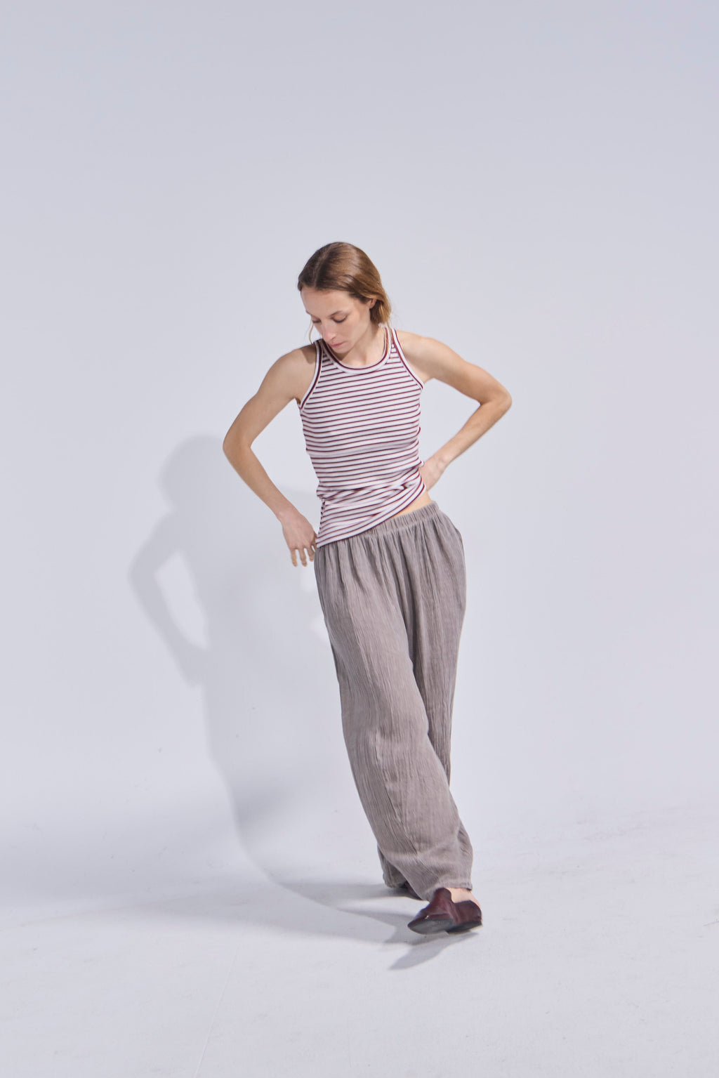 Pantalón Tendu Visón