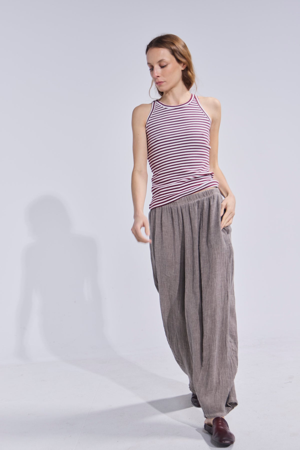 Pantalón Tendu Visón