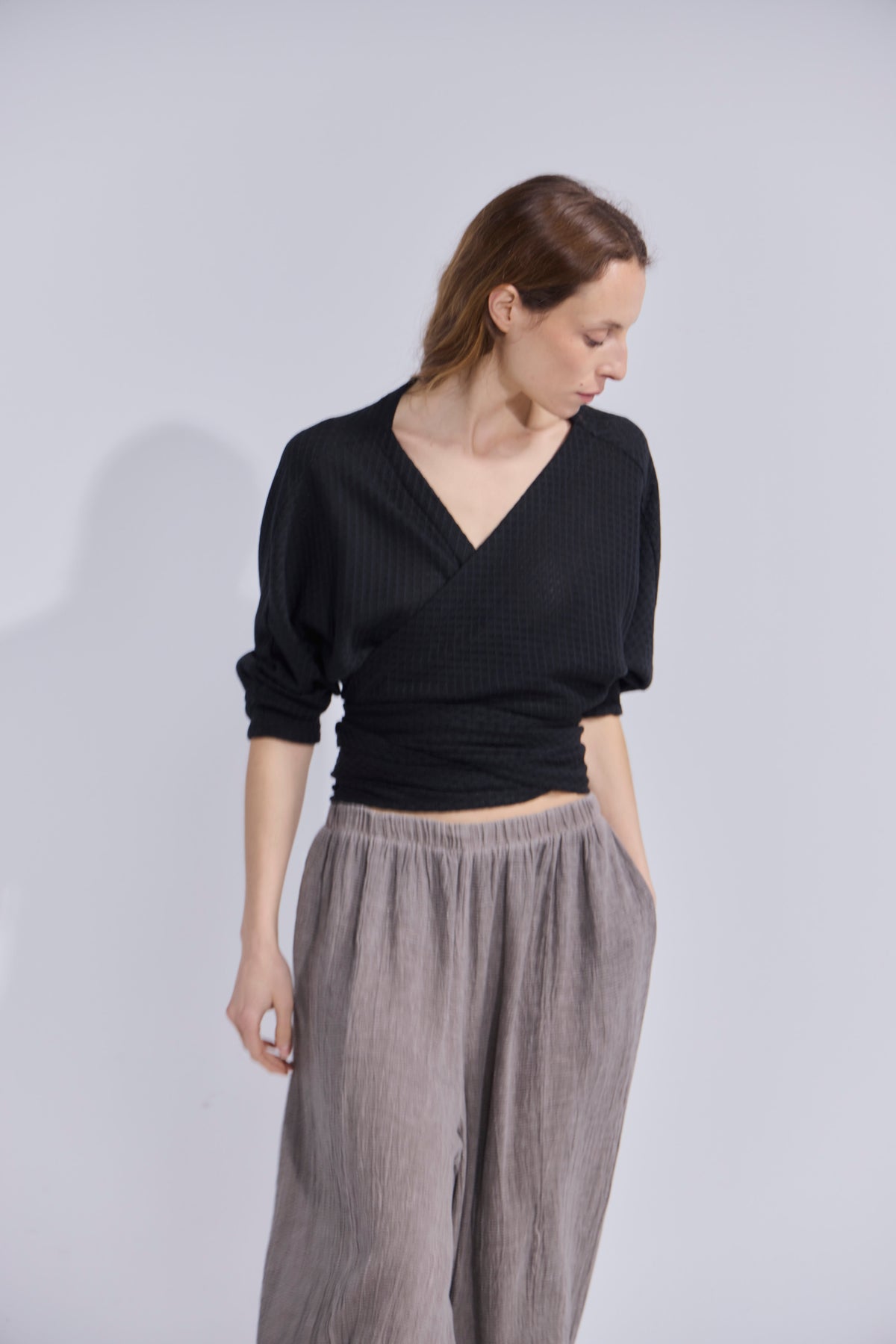 Pantalón Tendu Visón