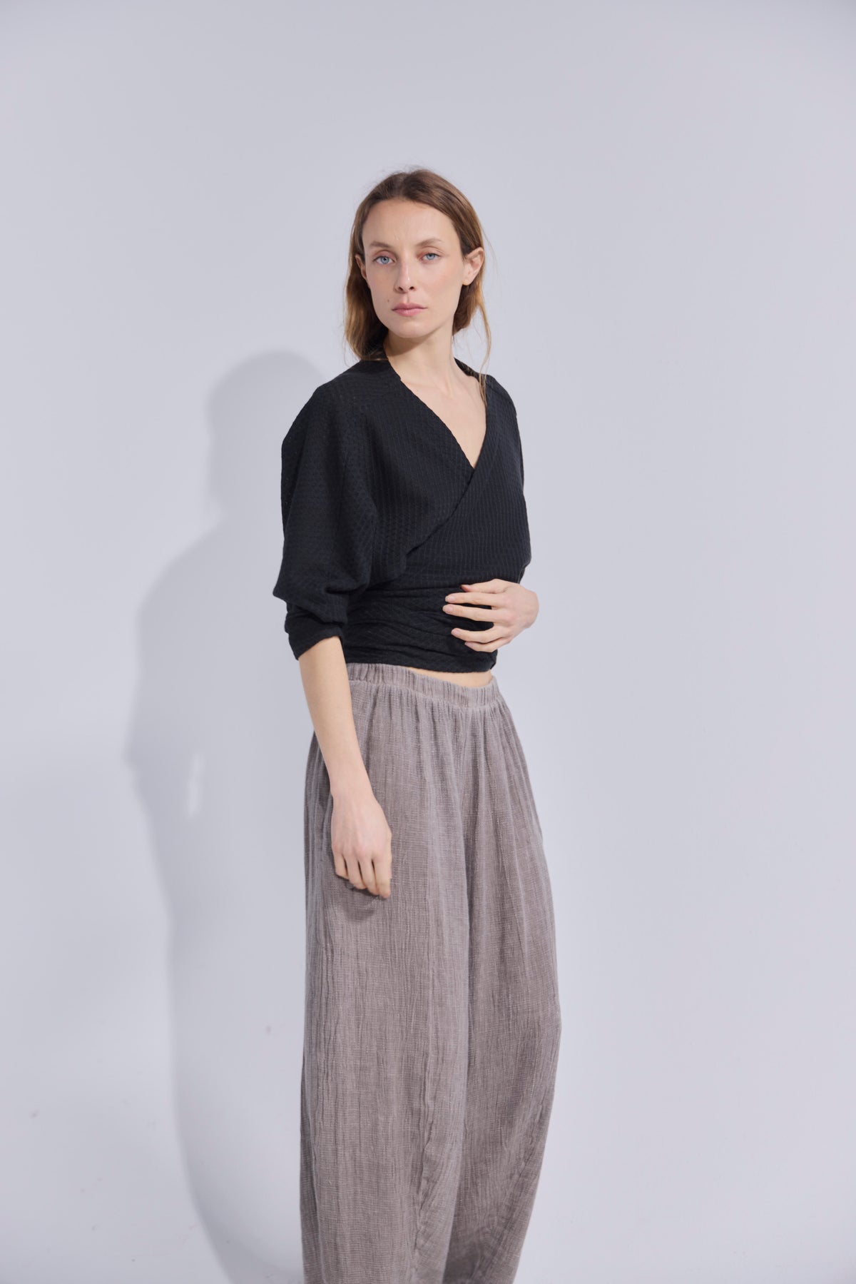 Pantalón Tendu Visón