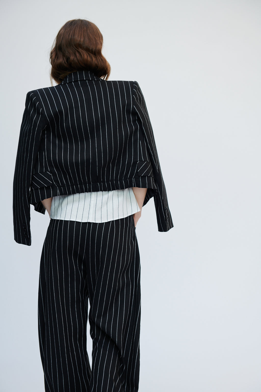 Blazer Mosela Lino Listado Negro | Limited Edition