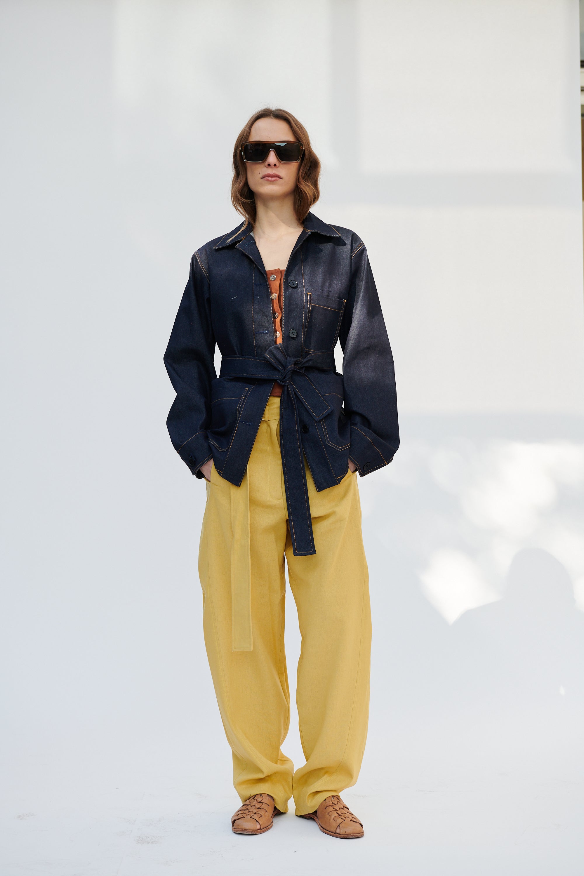 Top Varo Lino Tostado