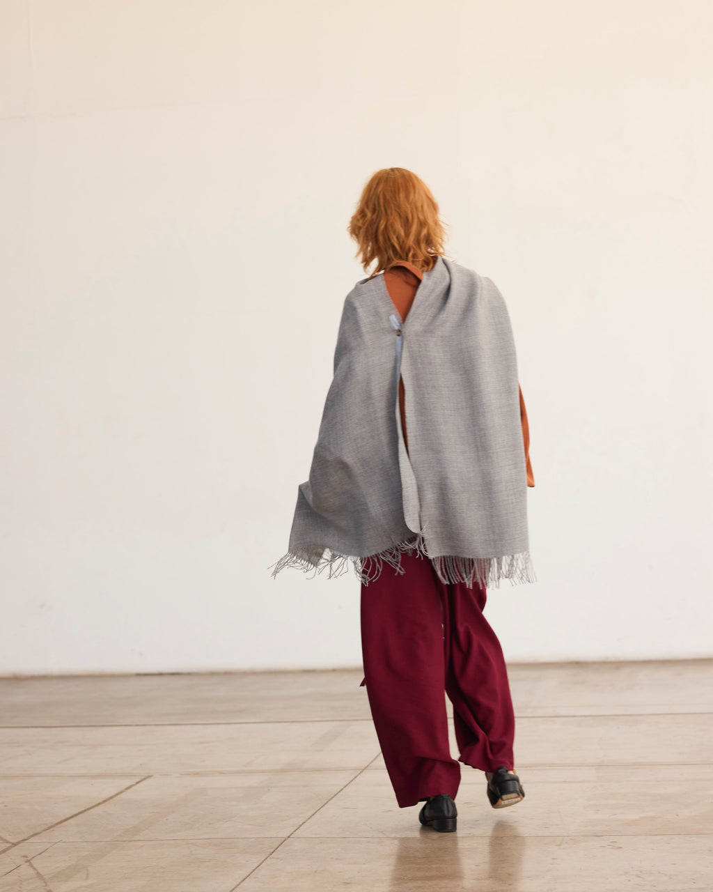 Bufanda Lavande 100% Baby Alpaca Gris Claro