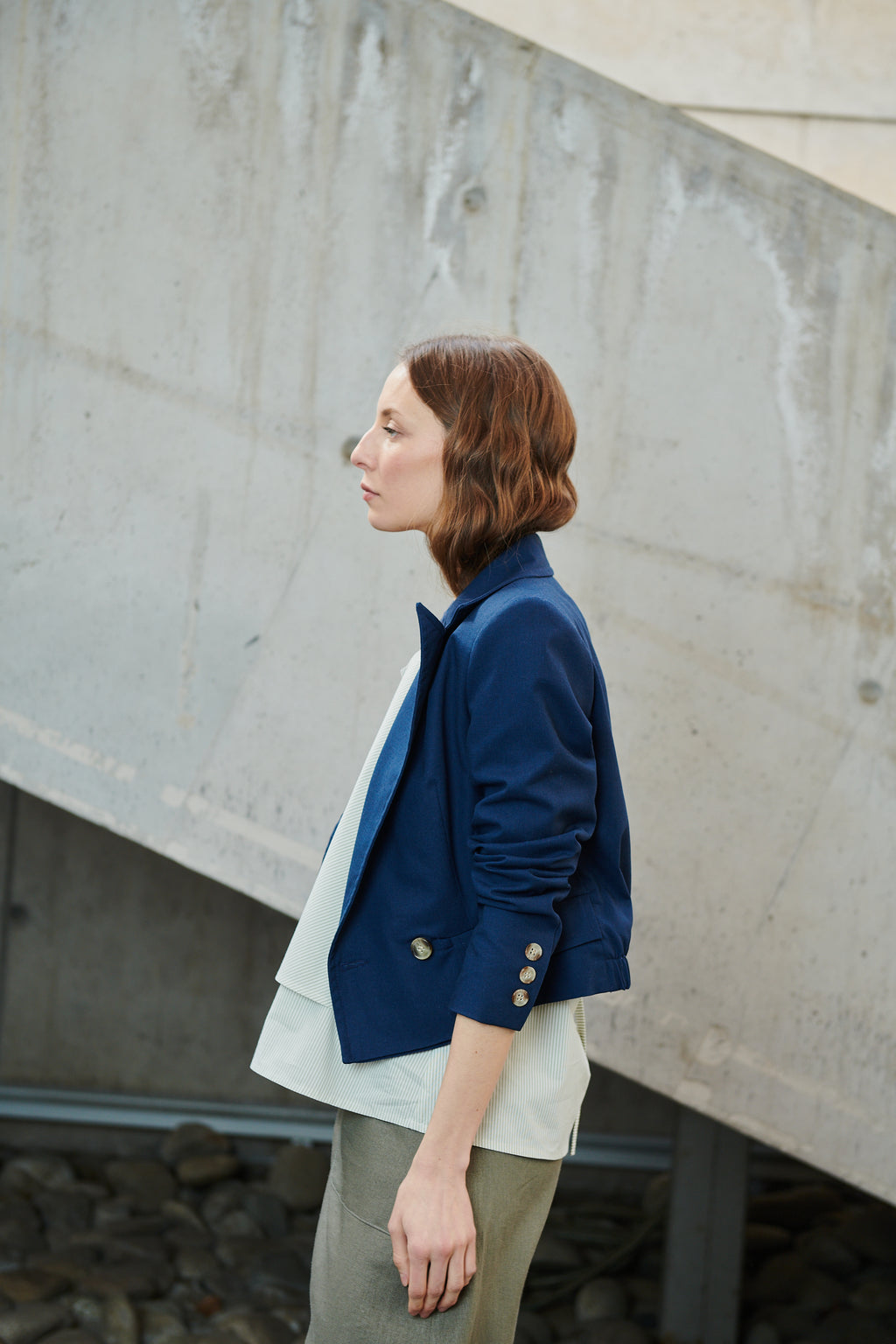 Top Klint Algodón Listado Verde