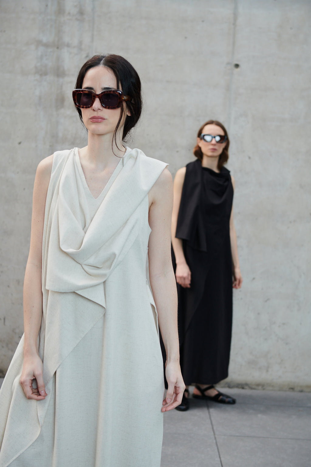 Vestido Girac Lino Natural