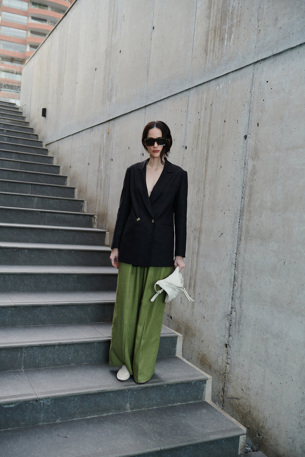 Blazer Hatai Lino Negro