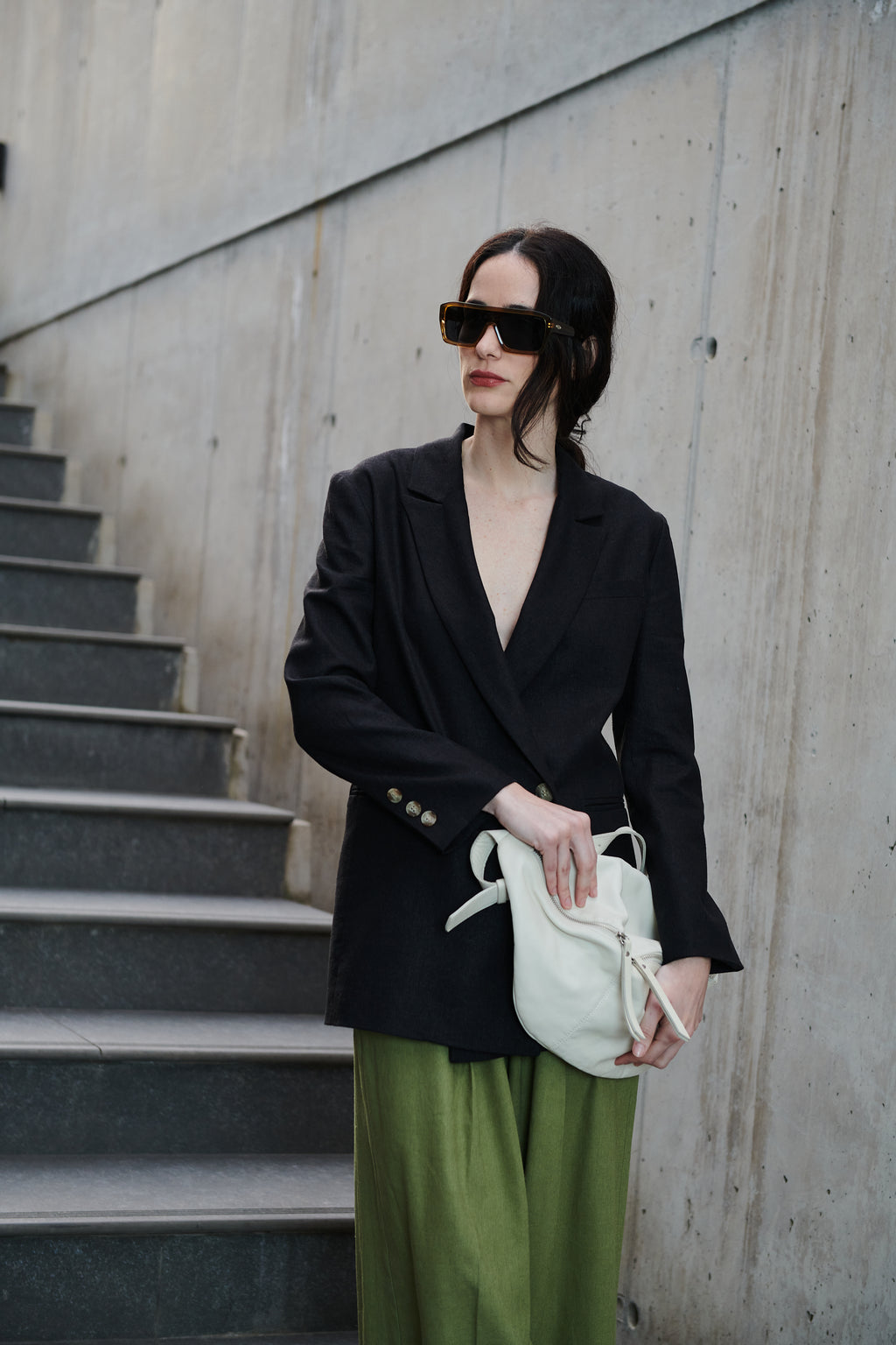 Blazer Hatai Lino Negro