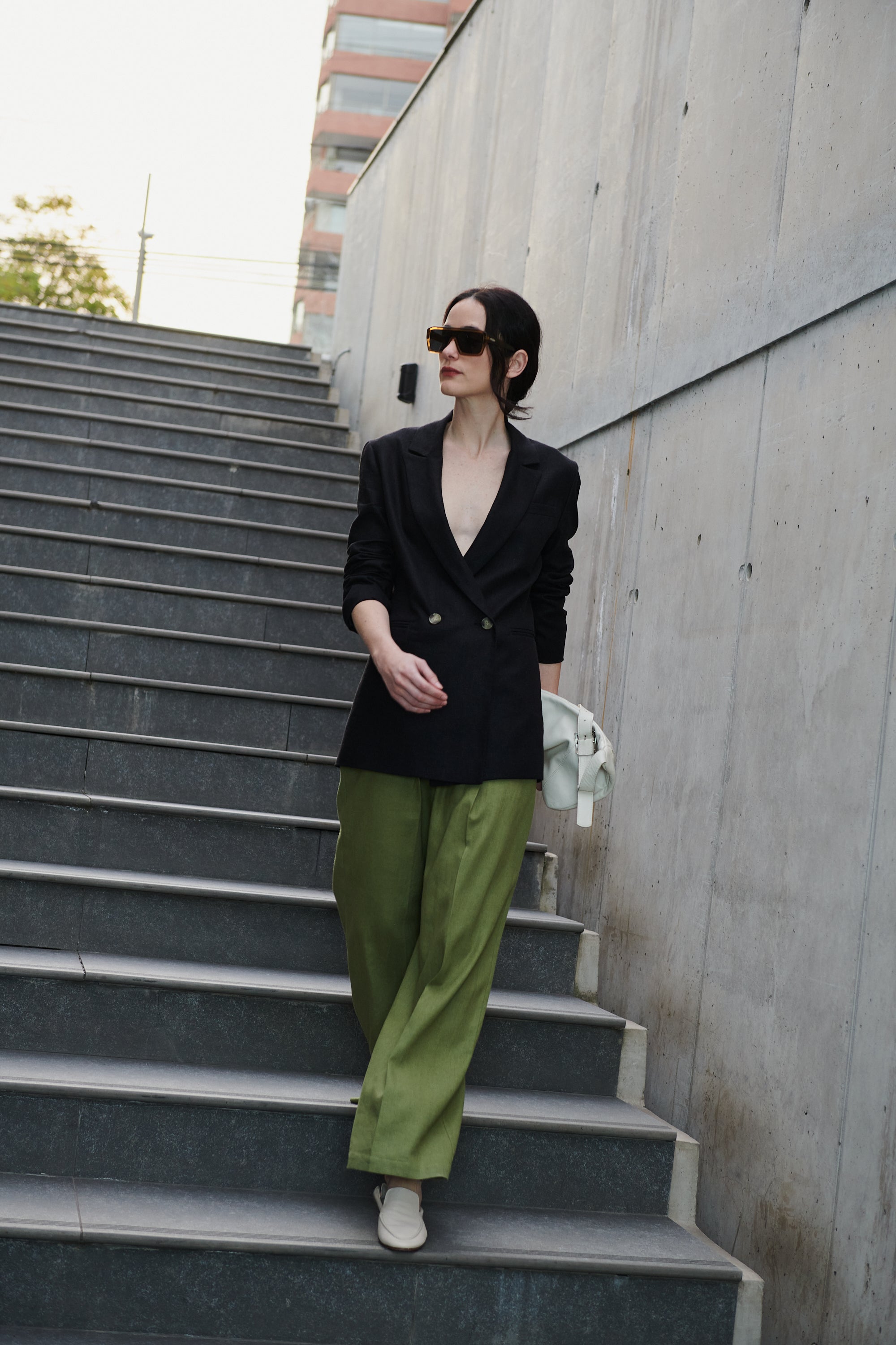 Blazer Hatai Lino Negro