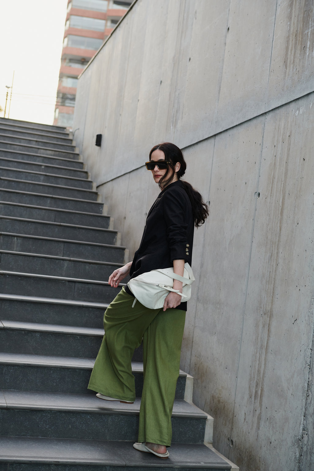 Blazer Hatai Lino Negro