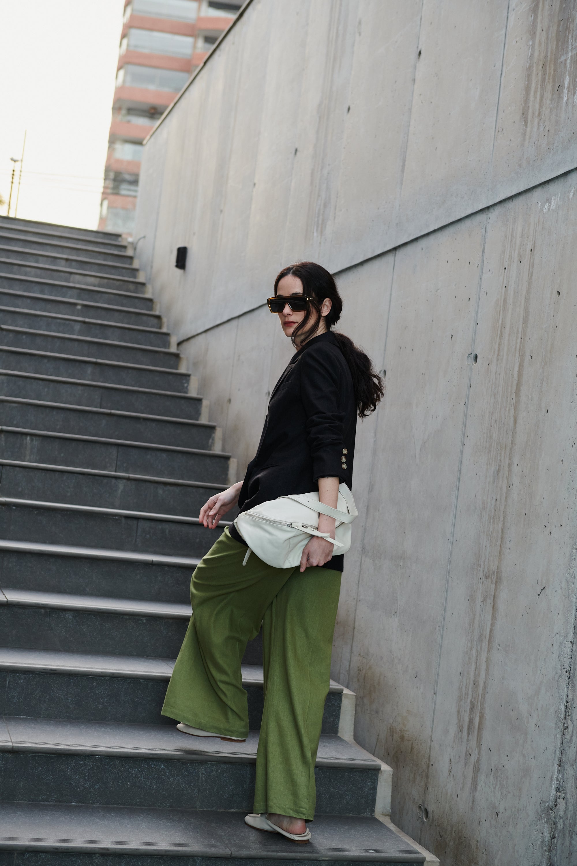 Blazer Hatai Lino Negro