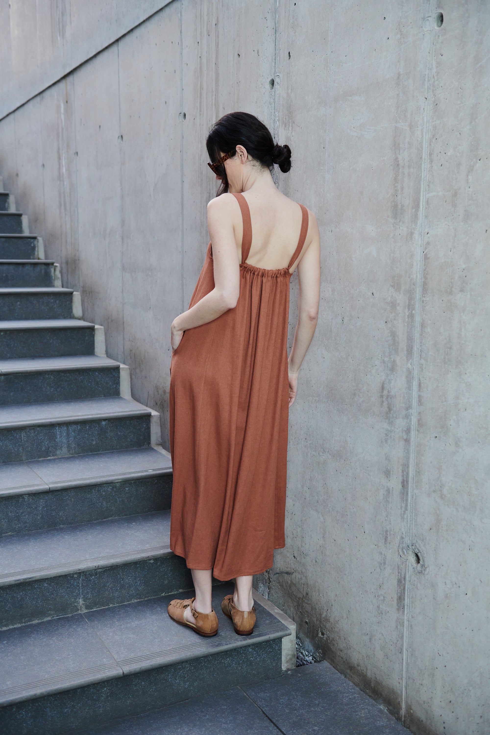 Vestido Rego Lino Greda