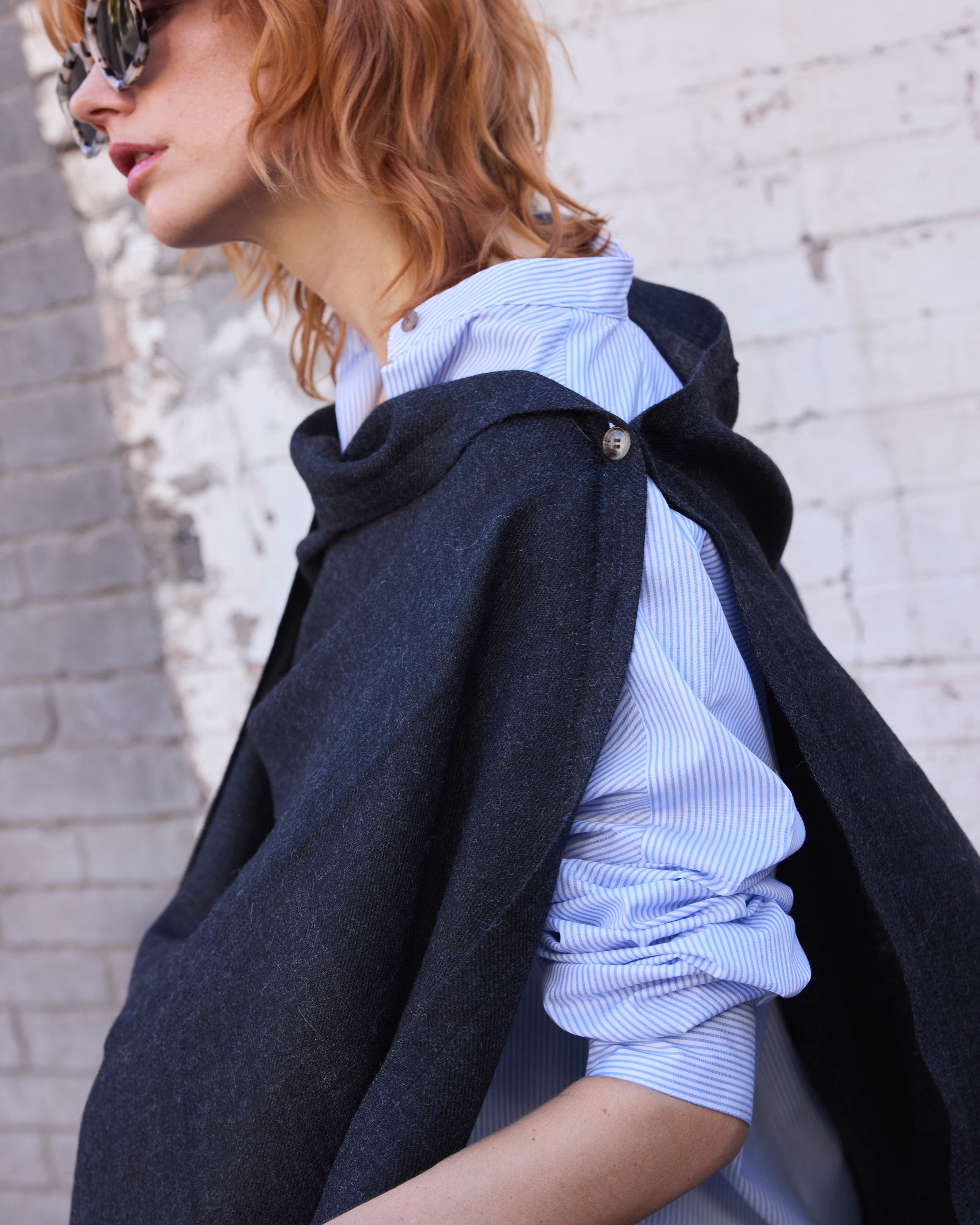 Bufanda Lavande 100% Baby Alpaca Gris Oscuro