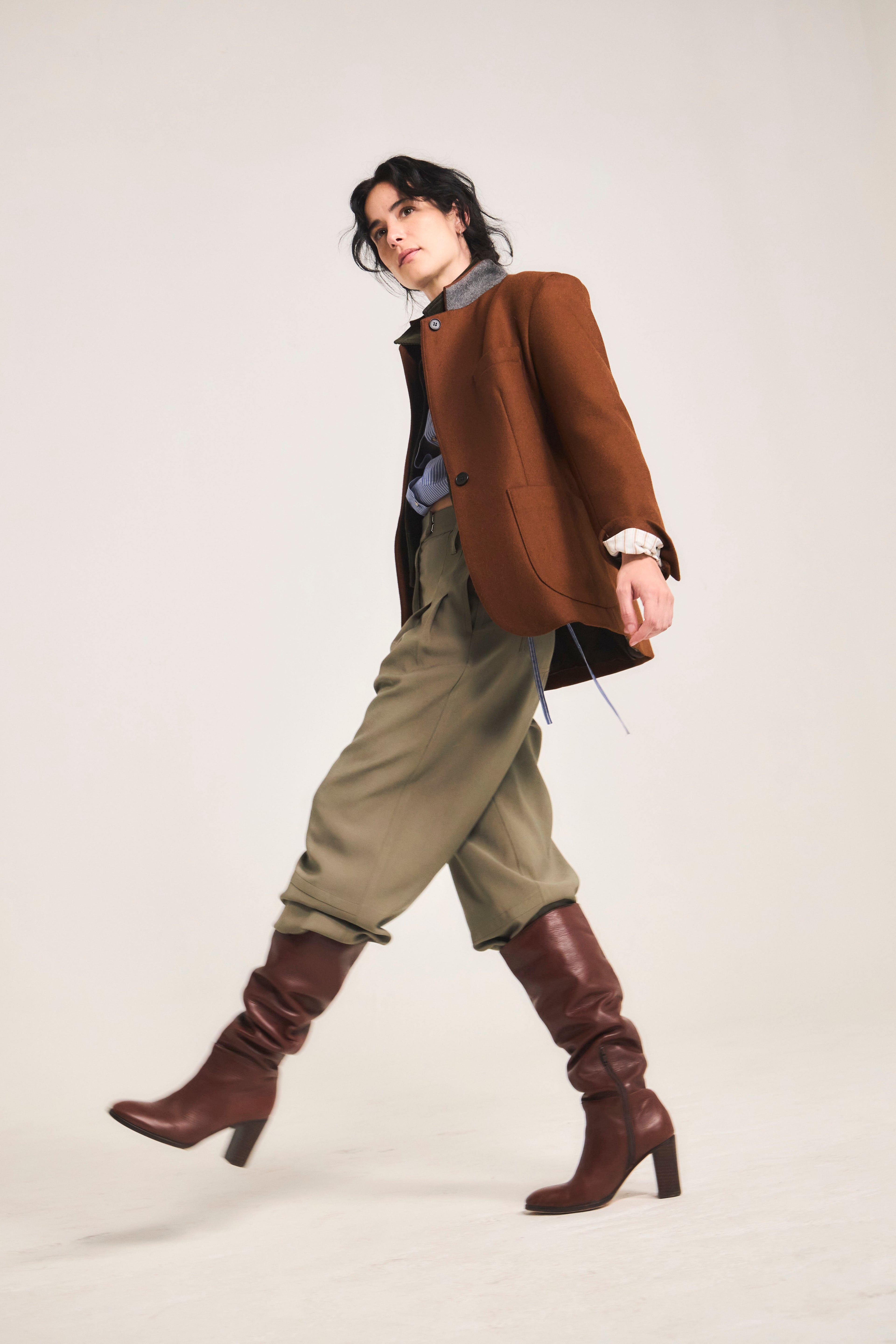 Mirarge Wool Coffee Blazer