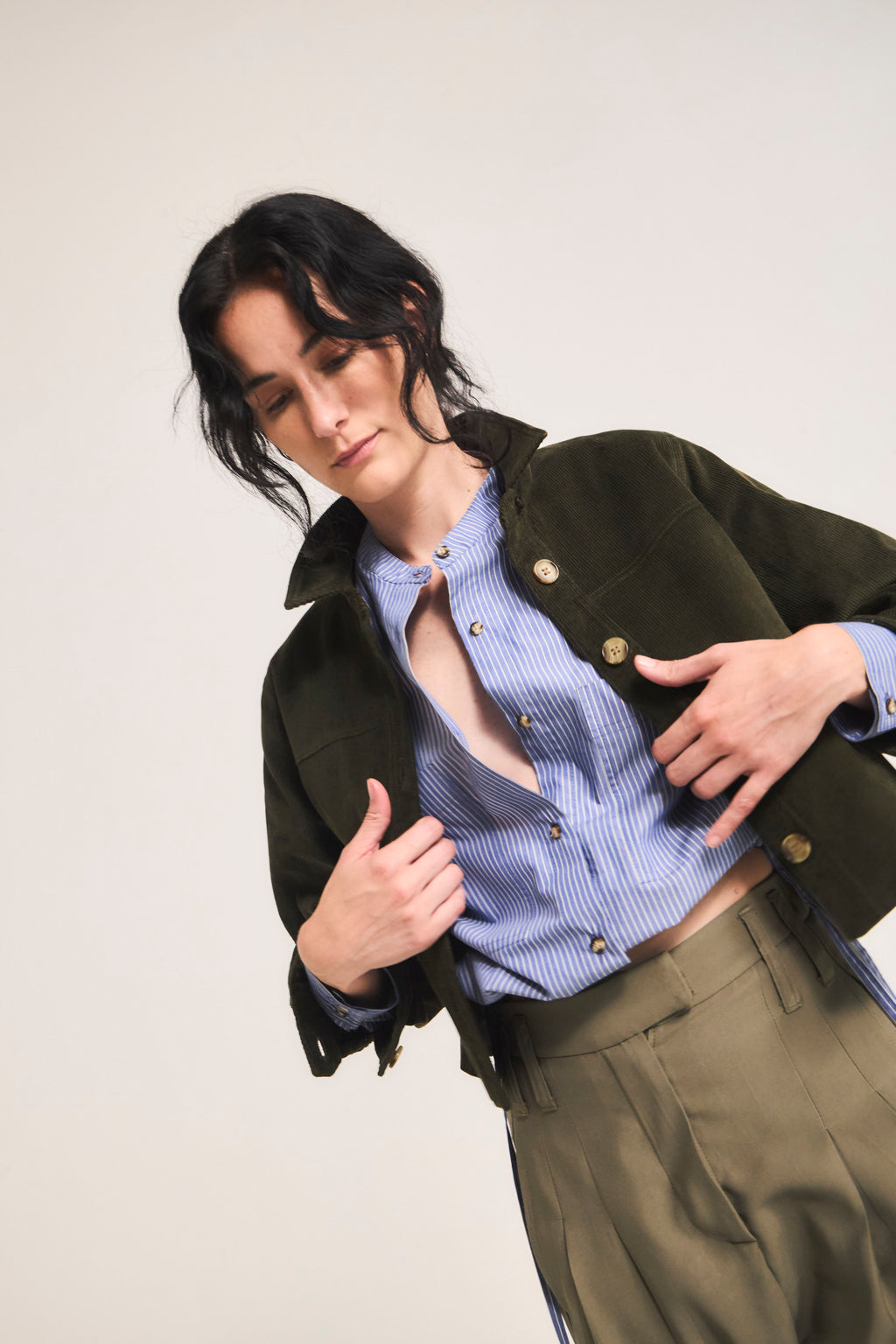 Green Corduroy Porter Jacket