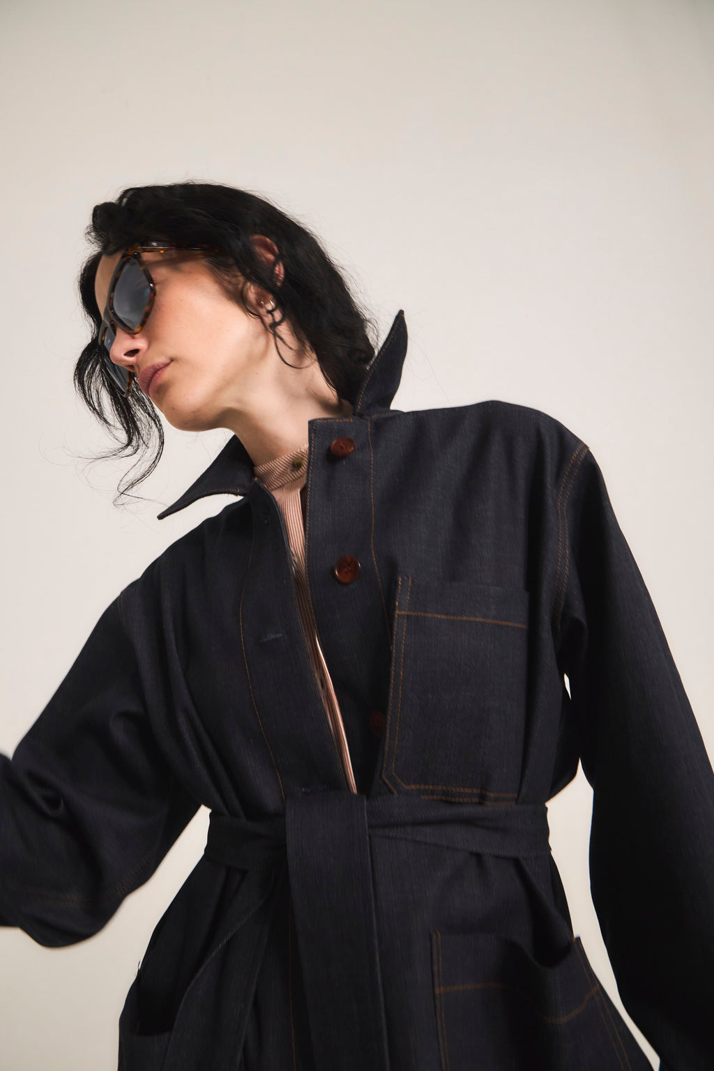 Casbah Navy Blue Denim Jacket