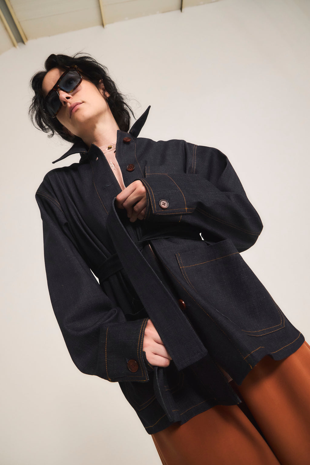 Casbah Navy Blue Denim Jacket