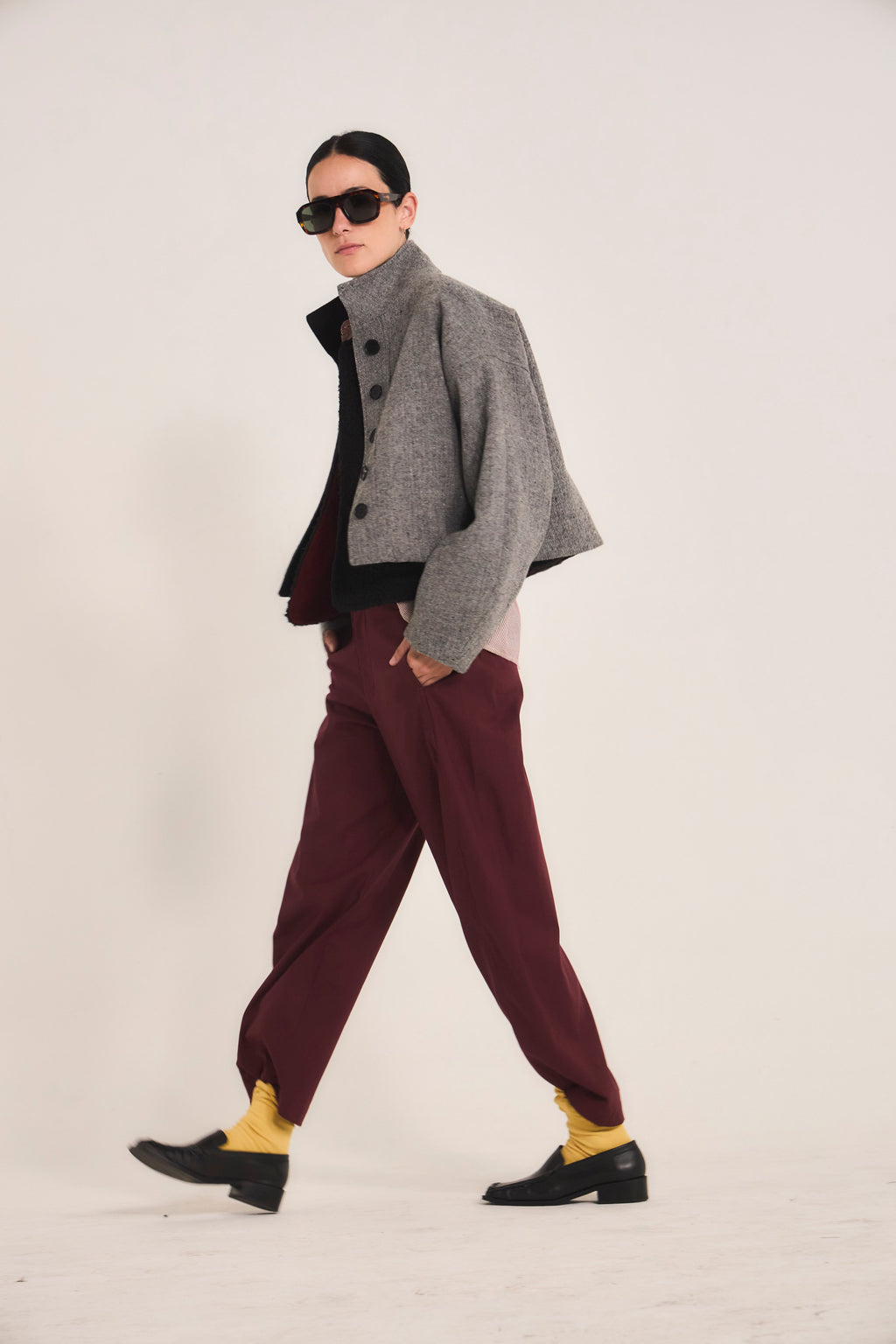 Chaqueta Prunelliere Lana Gris