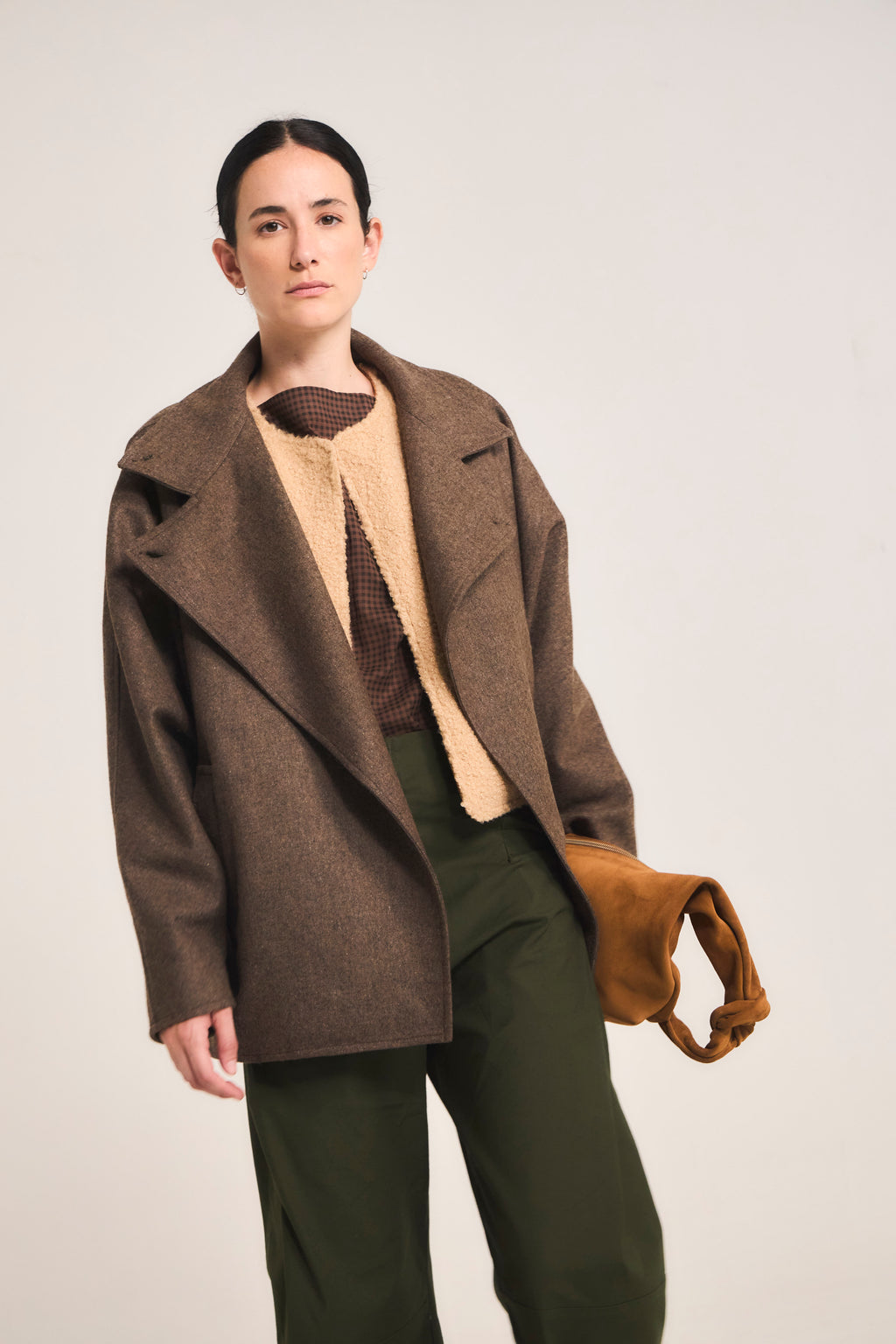 Ossature Taupe Wool Jacket