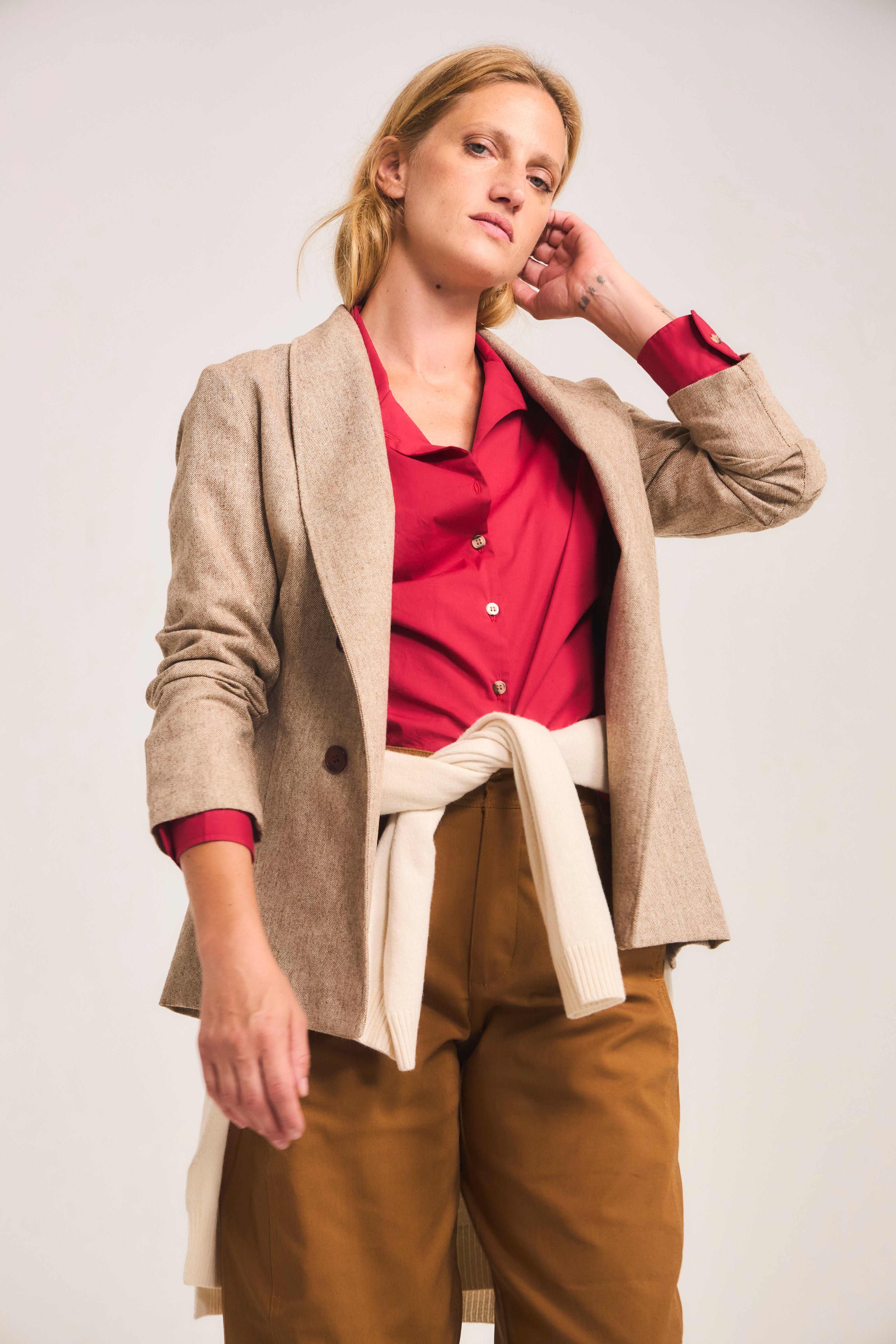 Blazer Vague Café Claro