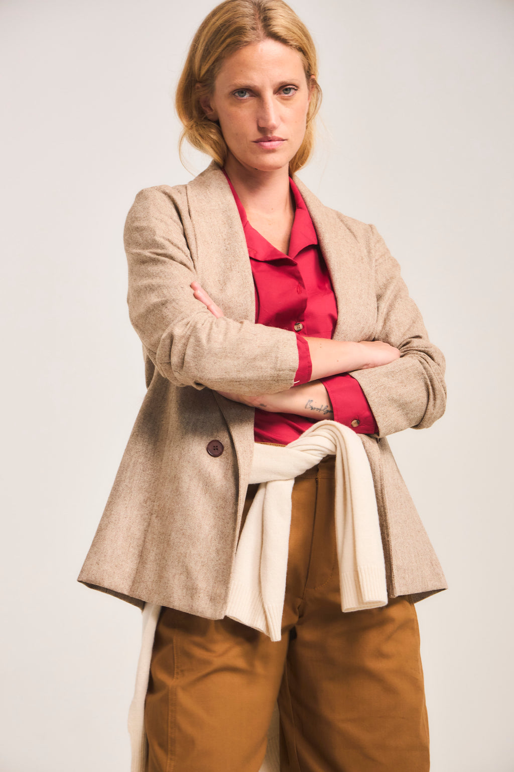 Blazer Vague Café Claro