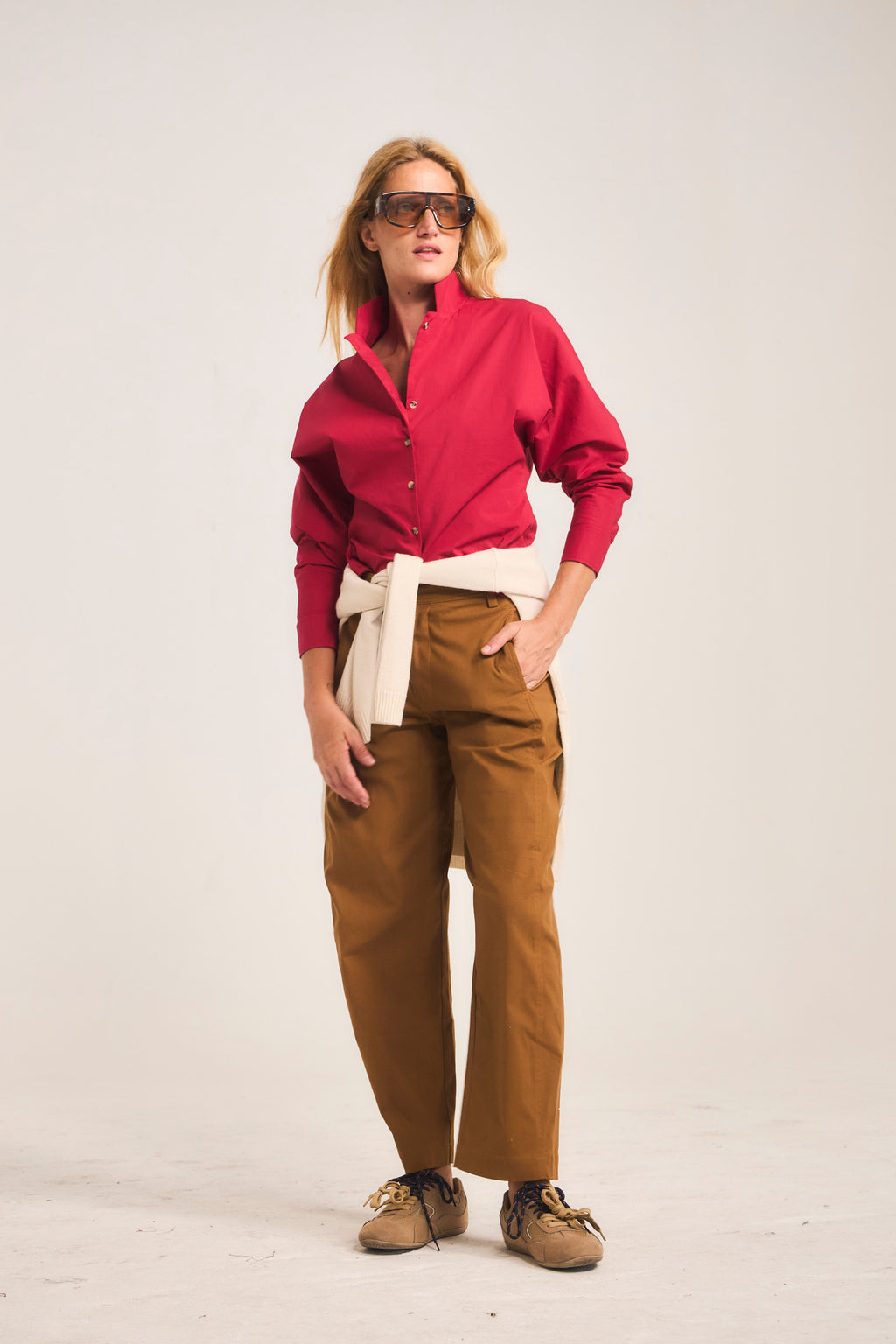 Blusa Gene Algodón Roja