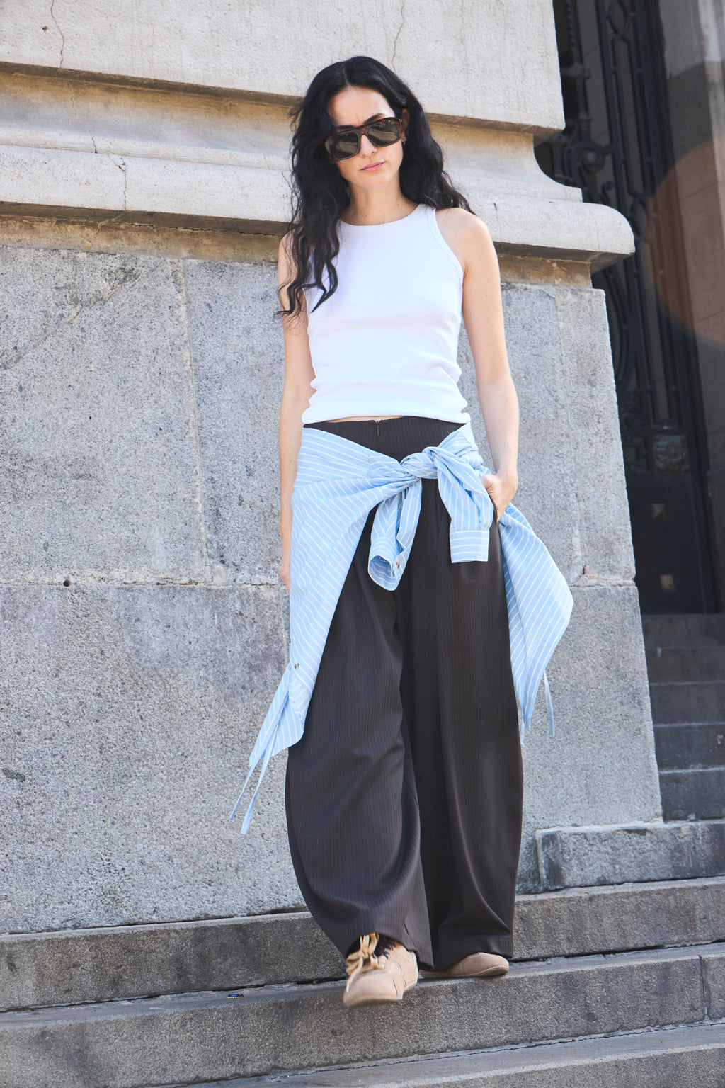 Arkana White Cotton T-Shirt