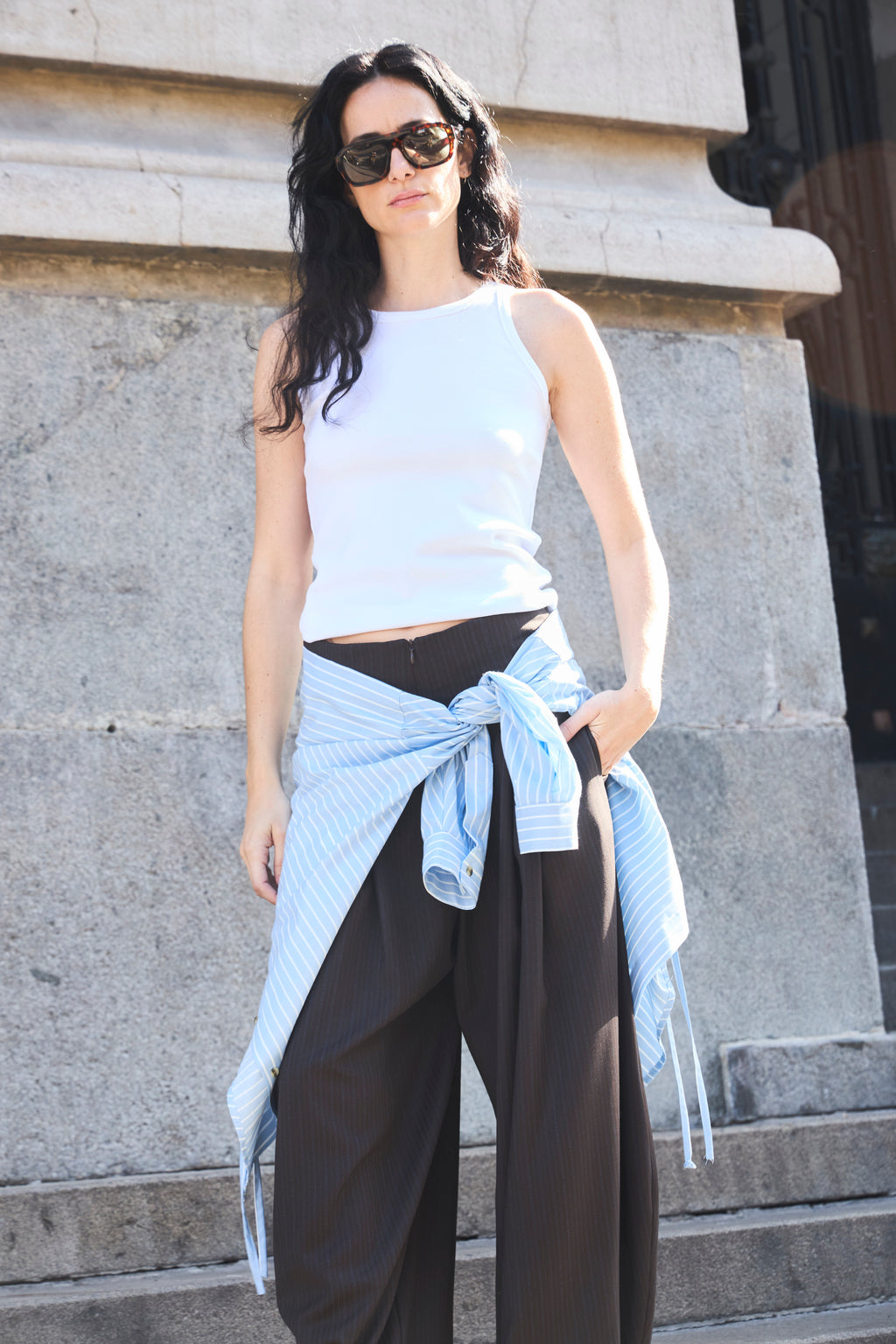 Arkana White Cotton T-Shirt