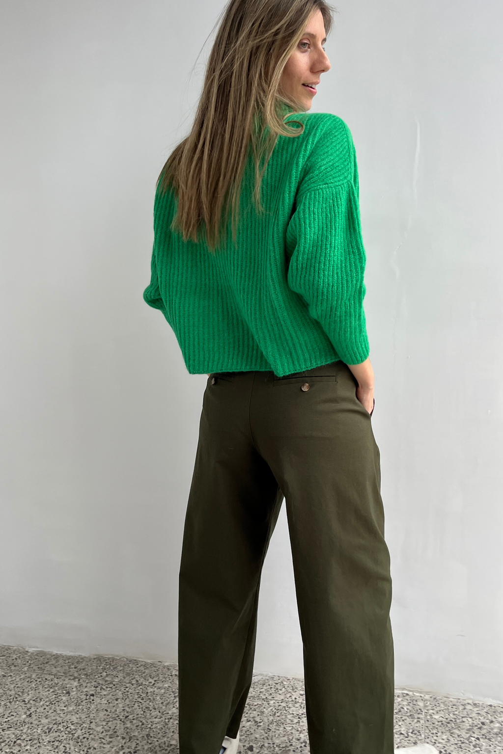 Pantalón Eveille Gabardina Verde