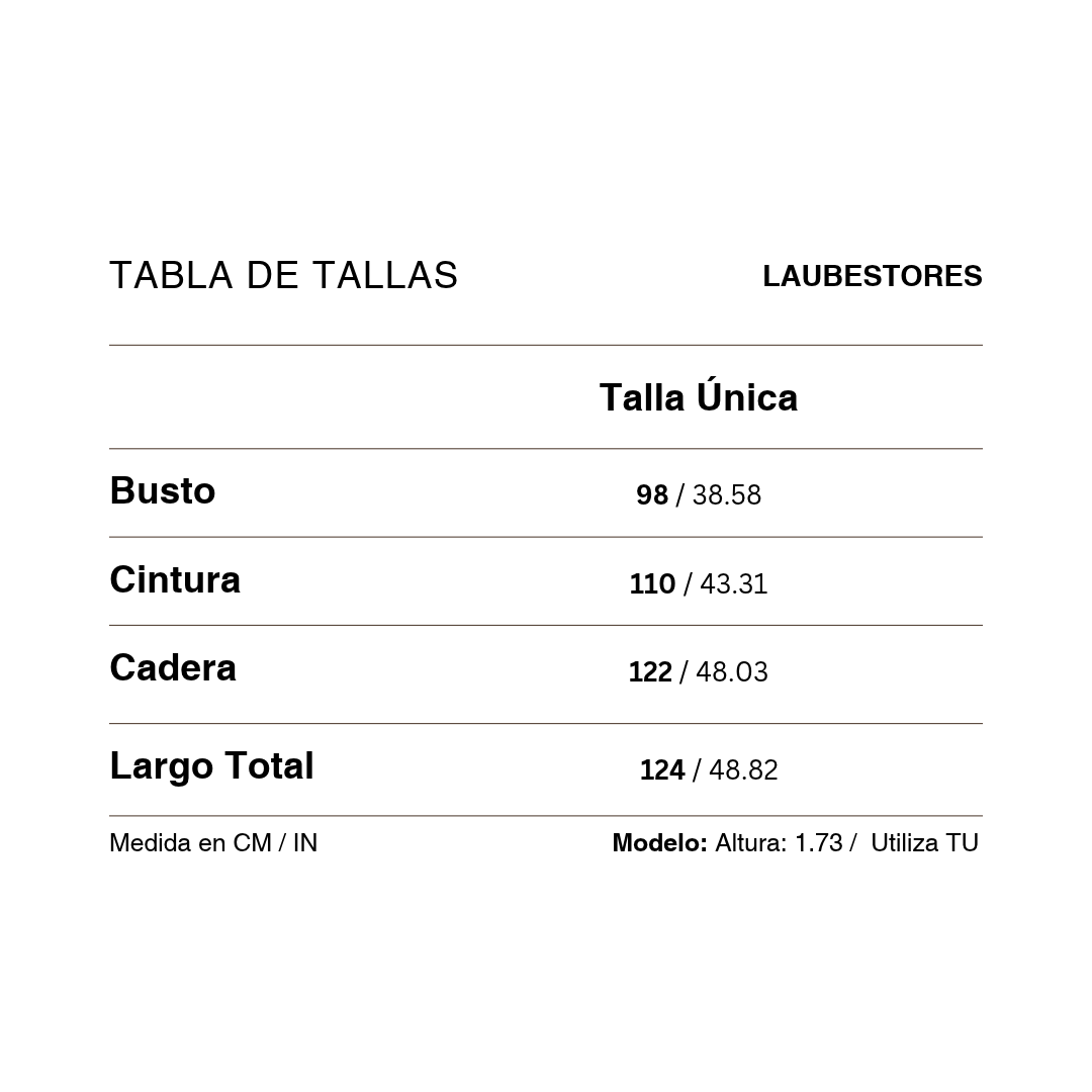 Tabla de tallas