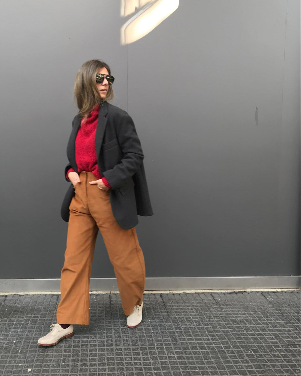 Pantalón Lys Cotelé Algodón Camel