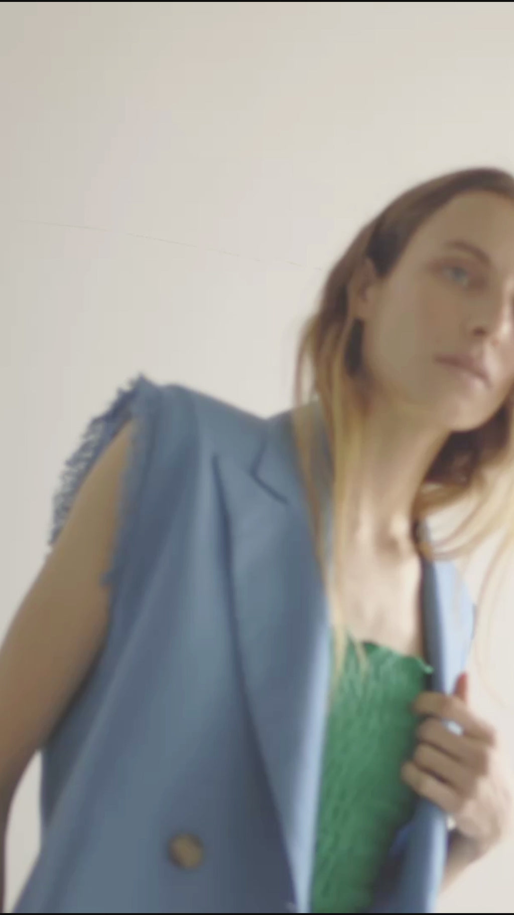 Chaqueta Mombasa Lino Índigo