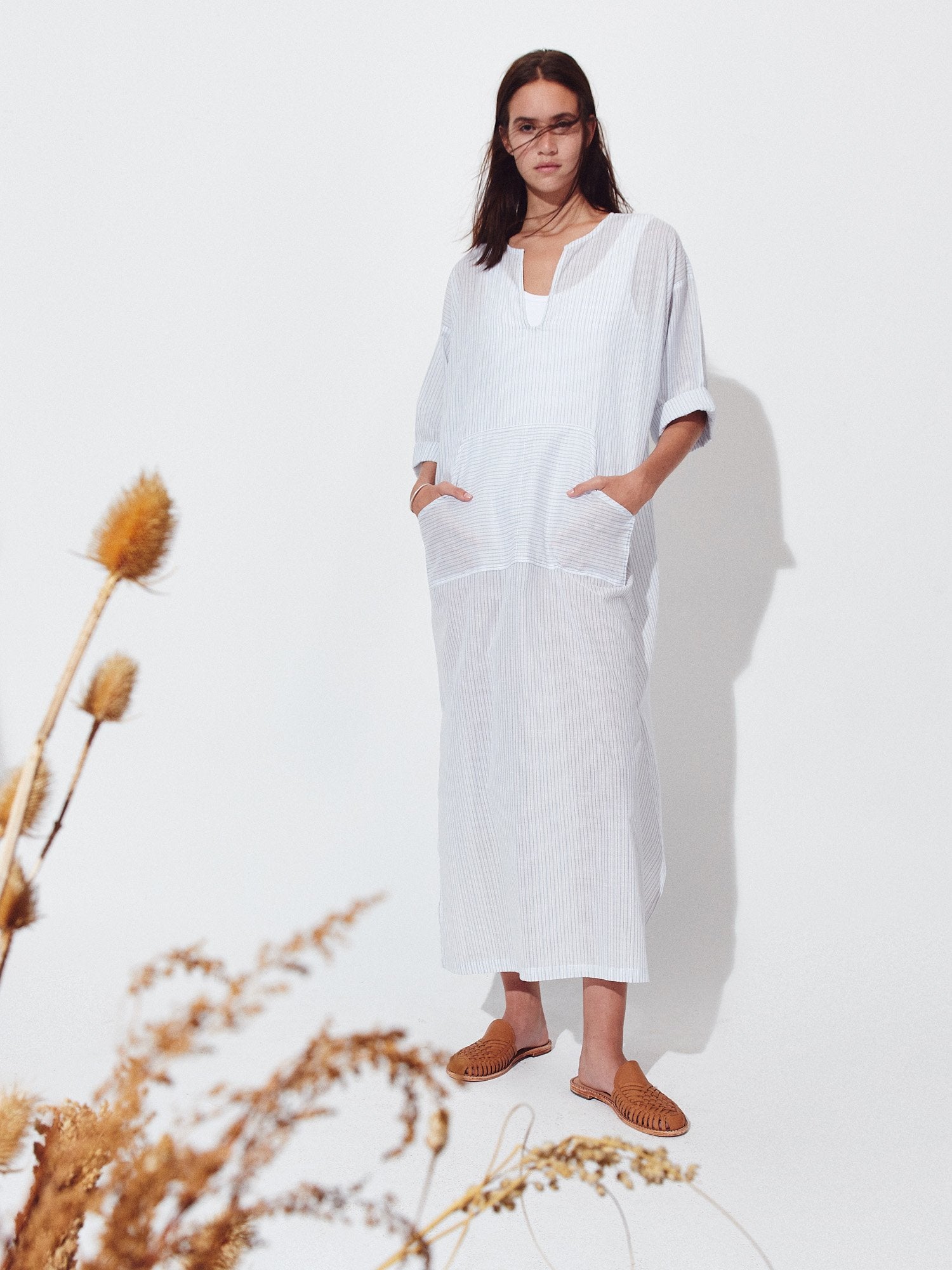 Vestido Elvira Algodón Listado