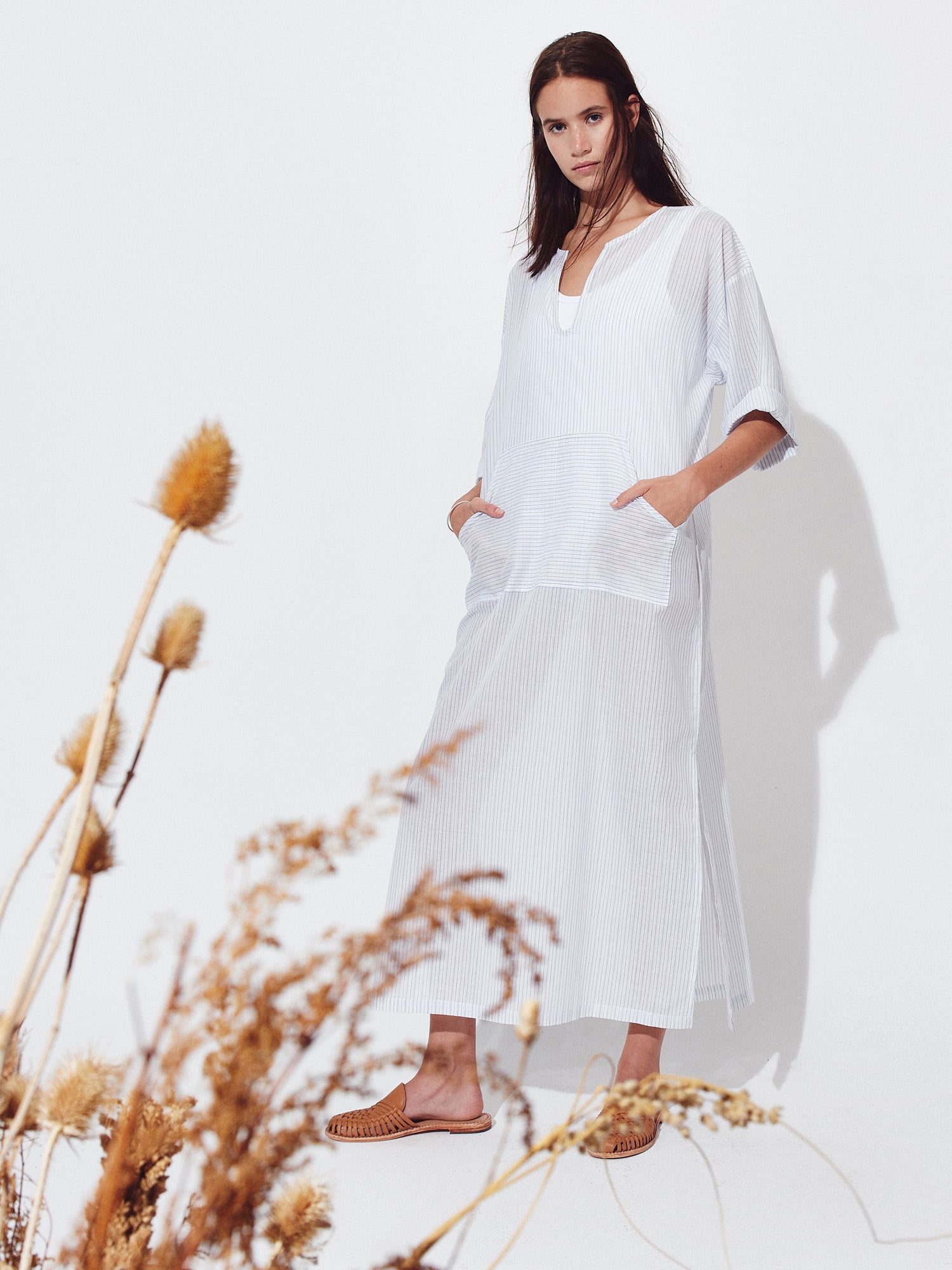 Vestido Elvira Algodón Listado