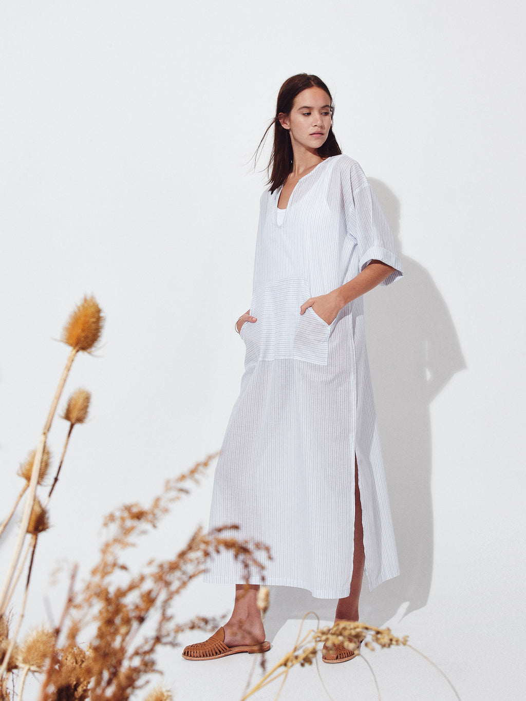 Vestido Elvira Algodón Listado