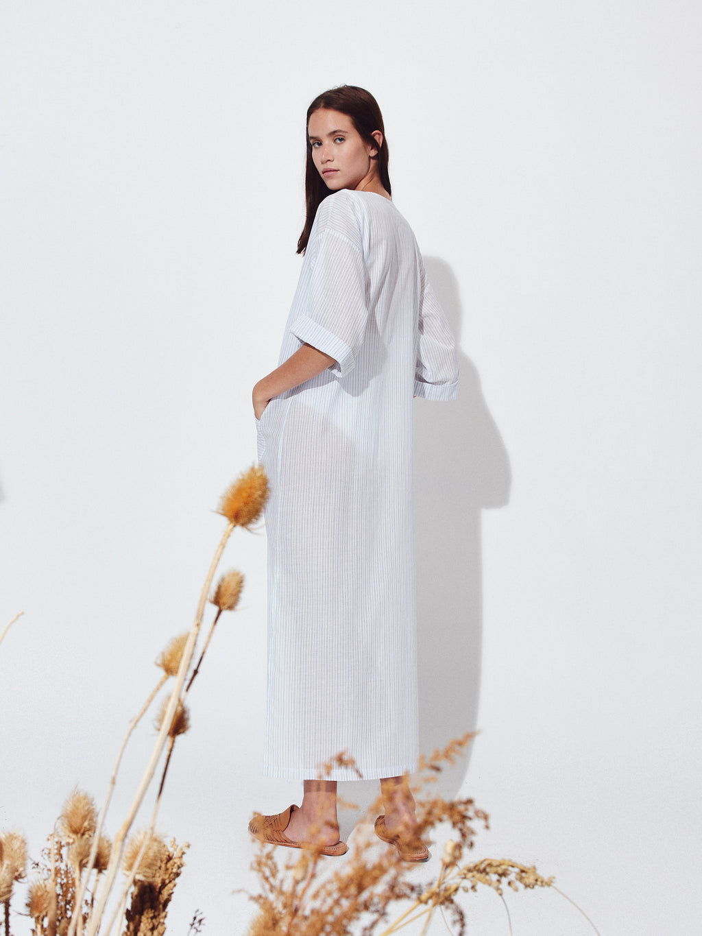 Vestido Elvira Algodón Listado