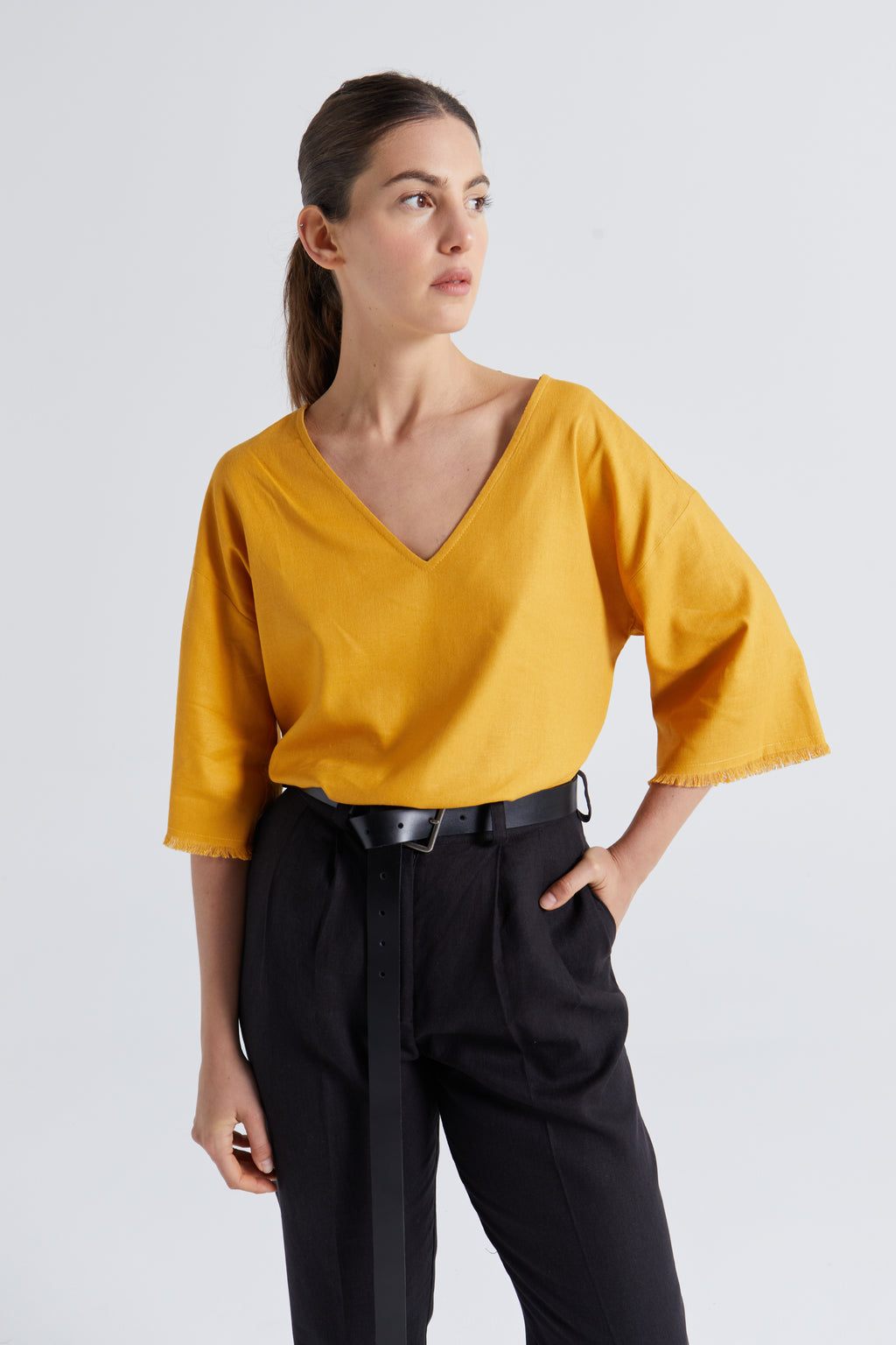 Polera Aditi Amarillo