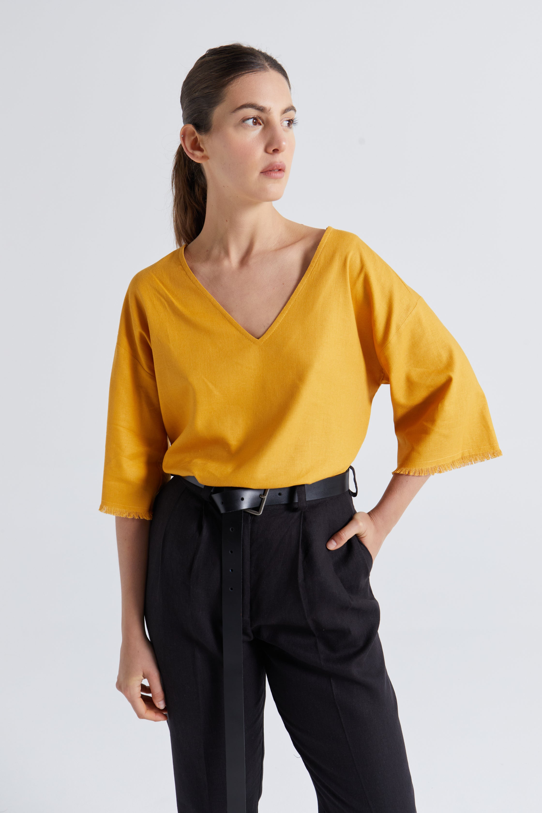Polera Aditi Amarillo