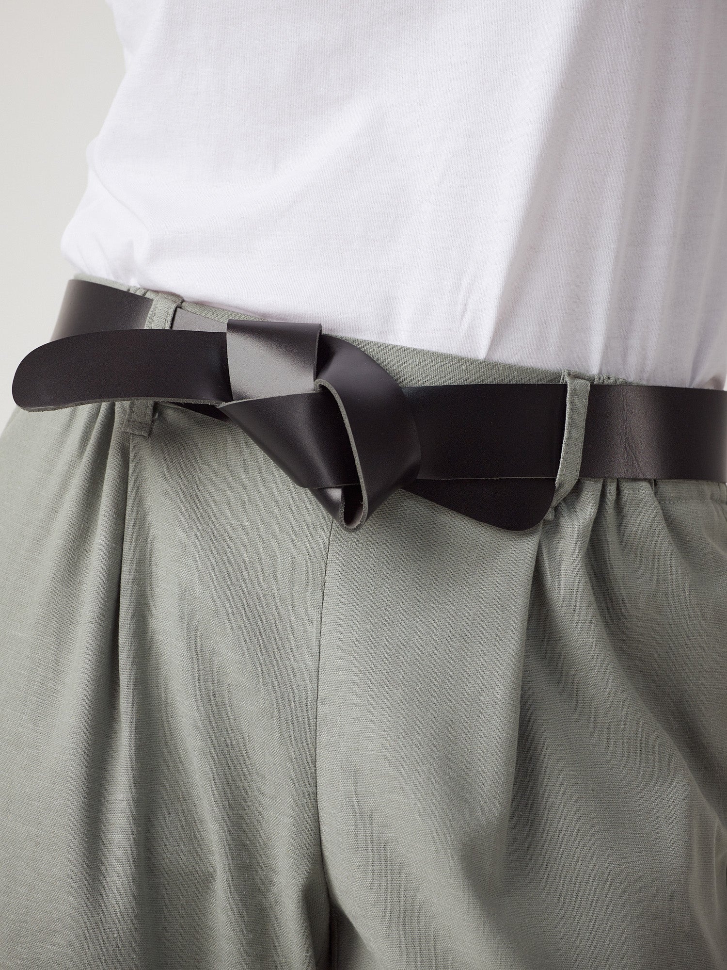 Cinturón Palmarosa Negro 100% Cuero